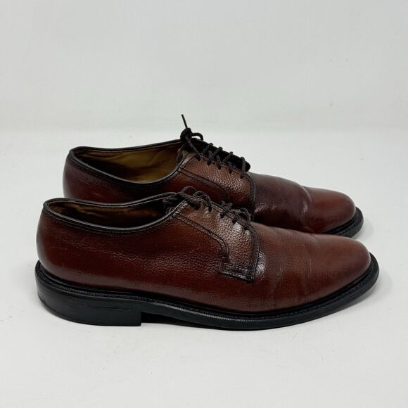 Dexter Derby Dress Shoes Mens 10.5 D Brown Pebble Grain Leather Oxford USA main image 8